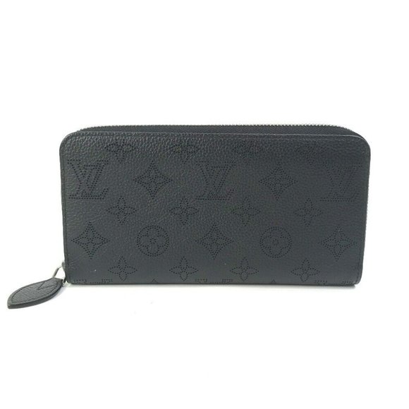 LOUIS VUITTON MonogramMahina Zippy Wallet Zip Around Long Wallet Black - Picture 2 of 12